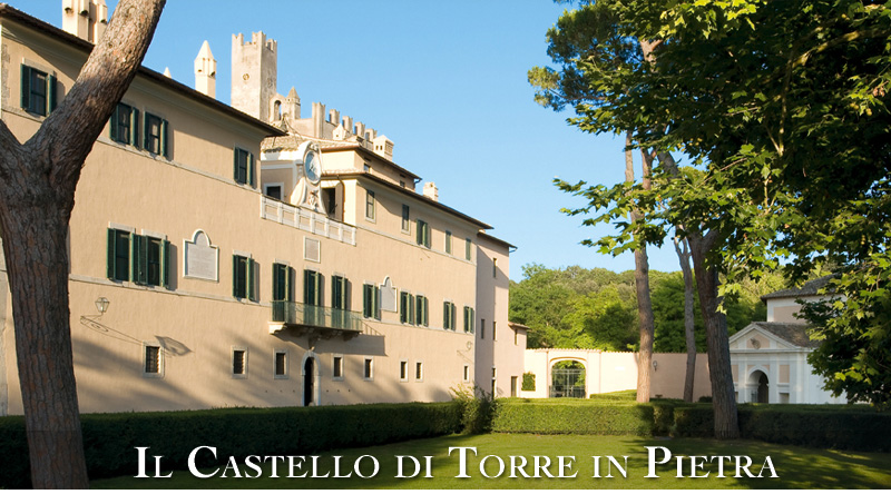 The charming exterior of Castle (taken from http://www.castelloditorreinpietra.it)